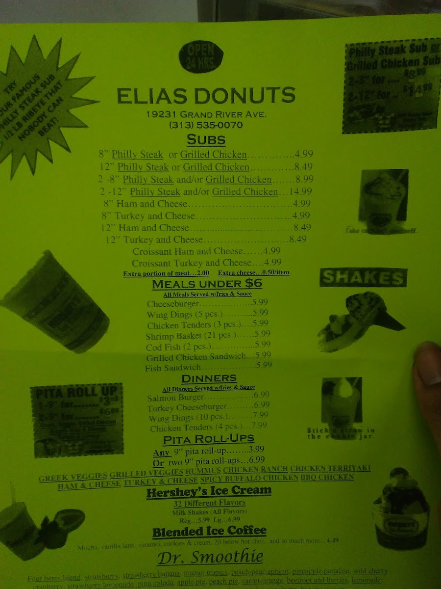 Elias Donuts Menu - Image 4